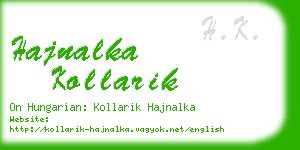 hajnalka kollarik business card